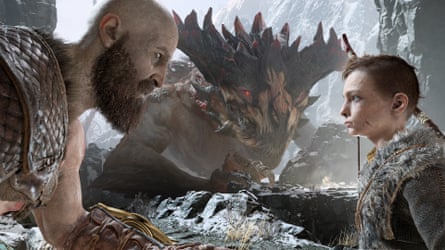 Kratos (Judge) and Atreus (Suljic) in God of War 2018.