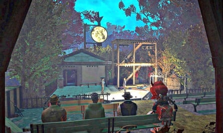 A Fallout audience watching A Midsummer Night's Dream