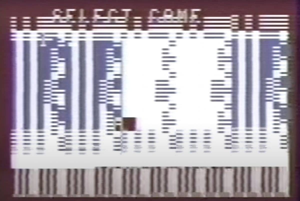 A glitch art of Jamie Faye Fenton with a select game written on it