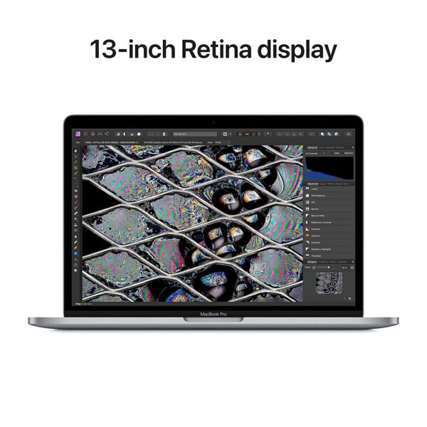 2022 Apple MacBook Pro Laptop with M2 chip: 13” Retina Display, 8GB RAM, 256GB SSD , Touch Bar, Backlit Keyboard, FaceTime HD Camera Space Gray (Renewed) - Image 4