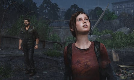 Joel and Ellie in the 2013 video game.