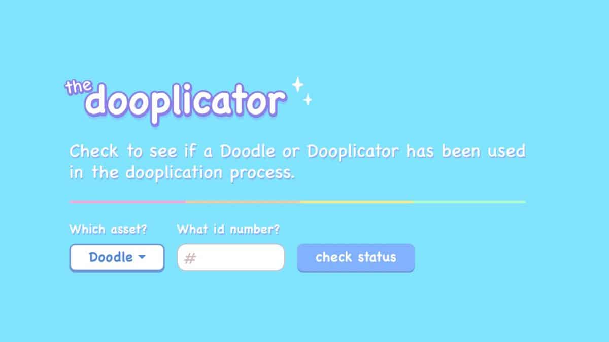 Doodles Dooplicator NFT Marketplace screenshot