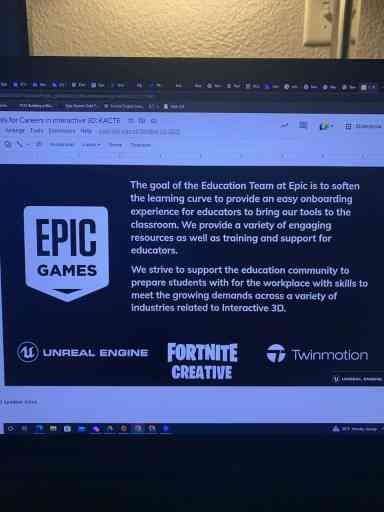 What is Unreal Engine for Education The Epic Education Team.  The goal of the epic education team is to smooth the learning curve to provide an easy onboarding experience for educators to bring our tools into the classroom.  We provide a variety of engaging resources, as well as training and support for educators. 