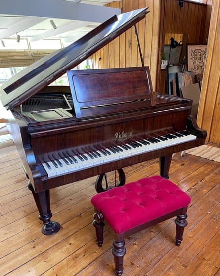 'It's been there at a lot of great parties, for my guests to play, not me': Warhurst baby grand.