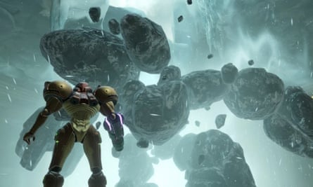 A screenshot from Metroid Prime Remastered.