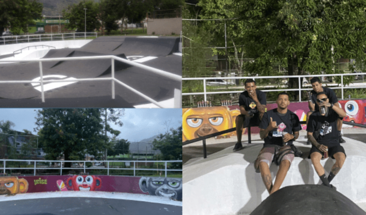 The skate park rejuvenated by OCM in Padre Miguel, Rio de Janeiro