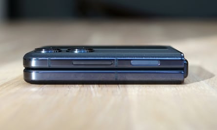 The Oppo Find N2 Flip folded and closed.