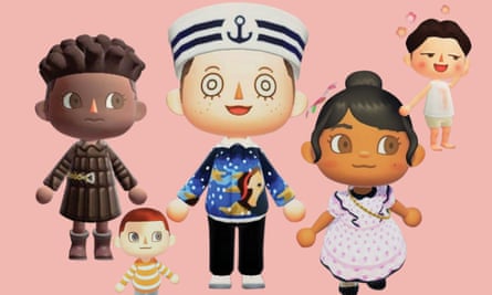 Animal Crossing (left to right): Crossing the Runway, inspired by a Bottega Veneta AW19 look;  Mark Jacobs;  Nook Street Market, inspired by a Prada look;  Marc Jacobs and Crossing the Runway, inspired by a look by Ludovic de Saint Sernin SS20
