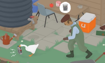 Untitled Goose Game, a game from Melbourne House House studio, in which you play a hideous goose.