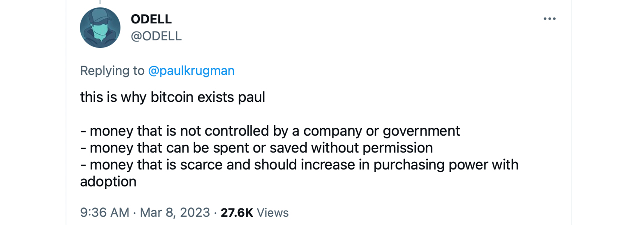 Bitcoin Defenders Criticize Nobel Laureate Paul Krugman After Venmo Payment Issue