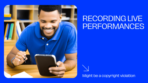 imagen de profesor con celular.  La grabación de presentaciones en vivo puede ser una violación de los derechos de autor.  10 formas en que los maestros violan los derechos de autor (y cómo evitarlo)