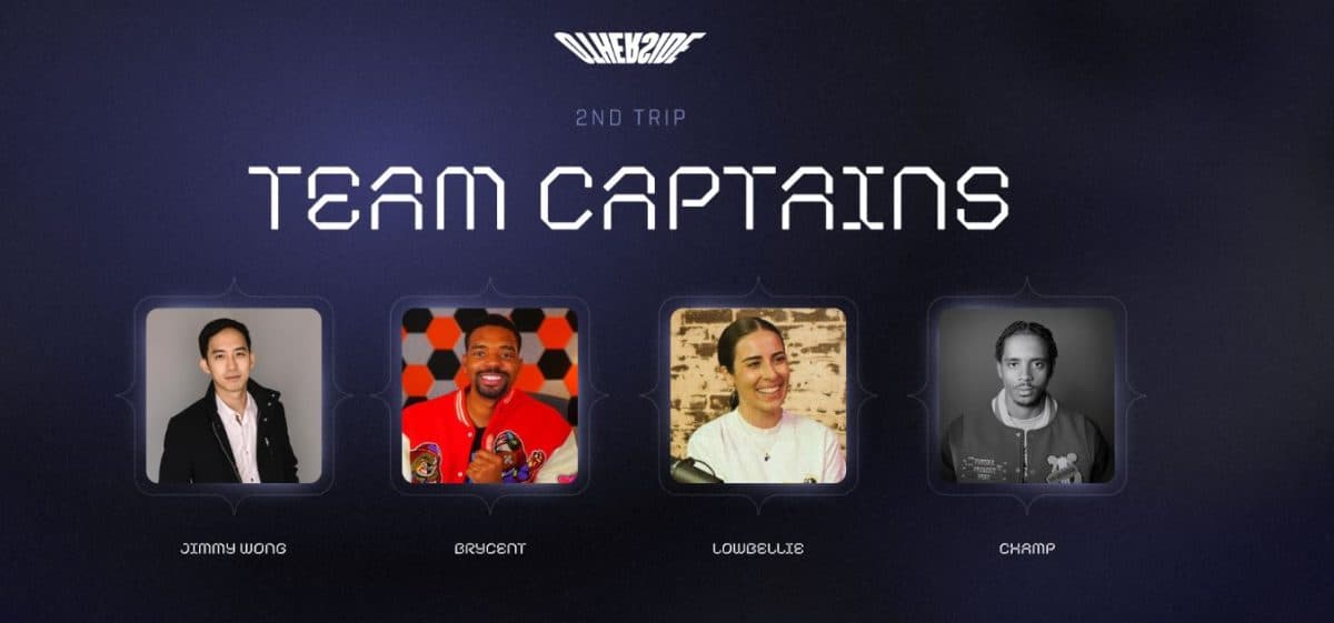Team captains for the second trip to the other side
