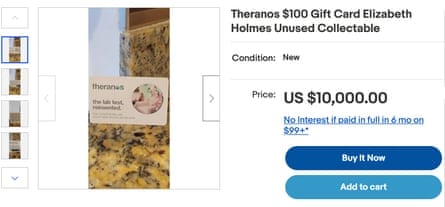 A Theranos gift card.