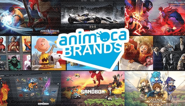 digital poster of the web3 projects of the animoca brands