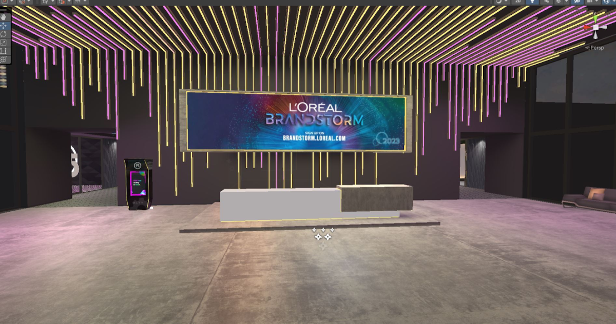 digital image of L'Oréal Brandstorm competitor metaverse location entry