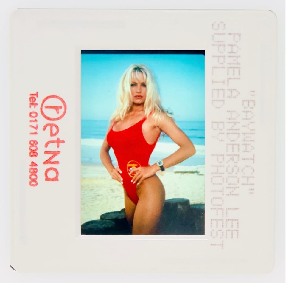 OneOf image showing Pamela Anderson on the set of Baywatch