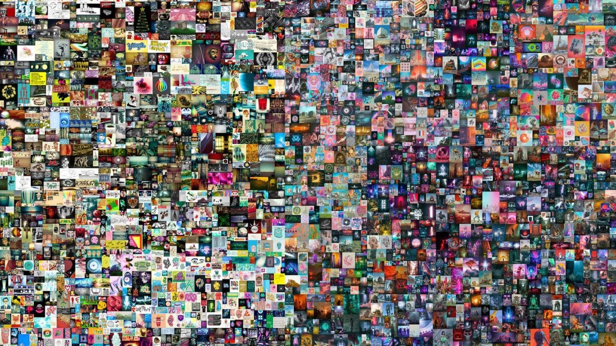 Five thousand photographs come together in an NFT collage.