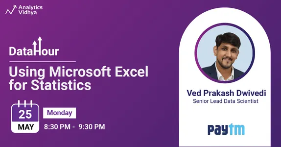 Data Hour Sessions |  Microsoft Excel for statistics 