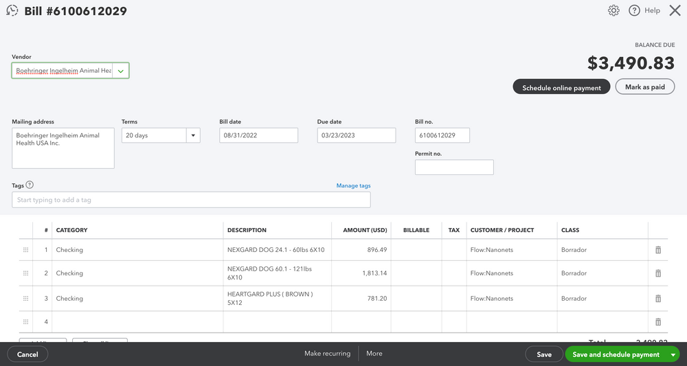 Automatically export approved invoices to QuickBooks Accounts Payable