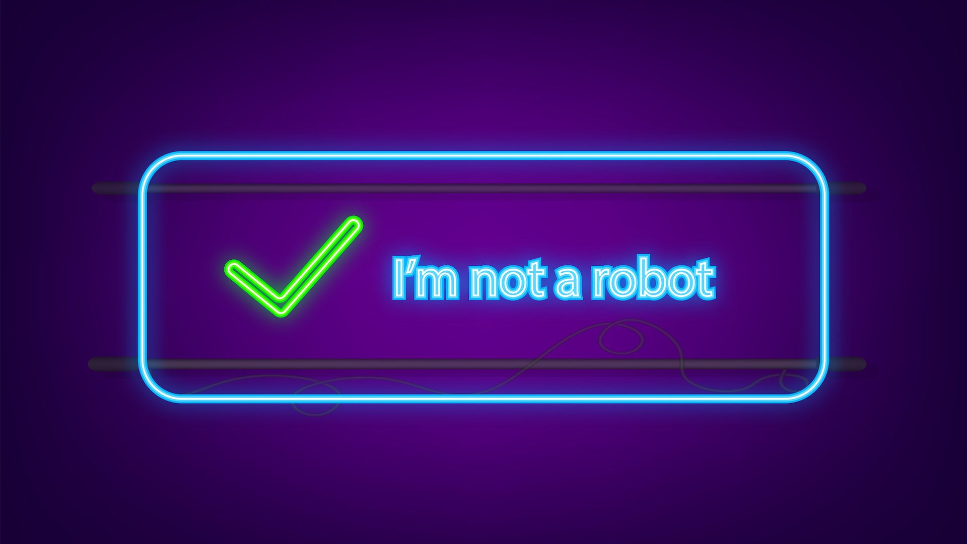 Captcha, I'm not a robot on a laptop screen.