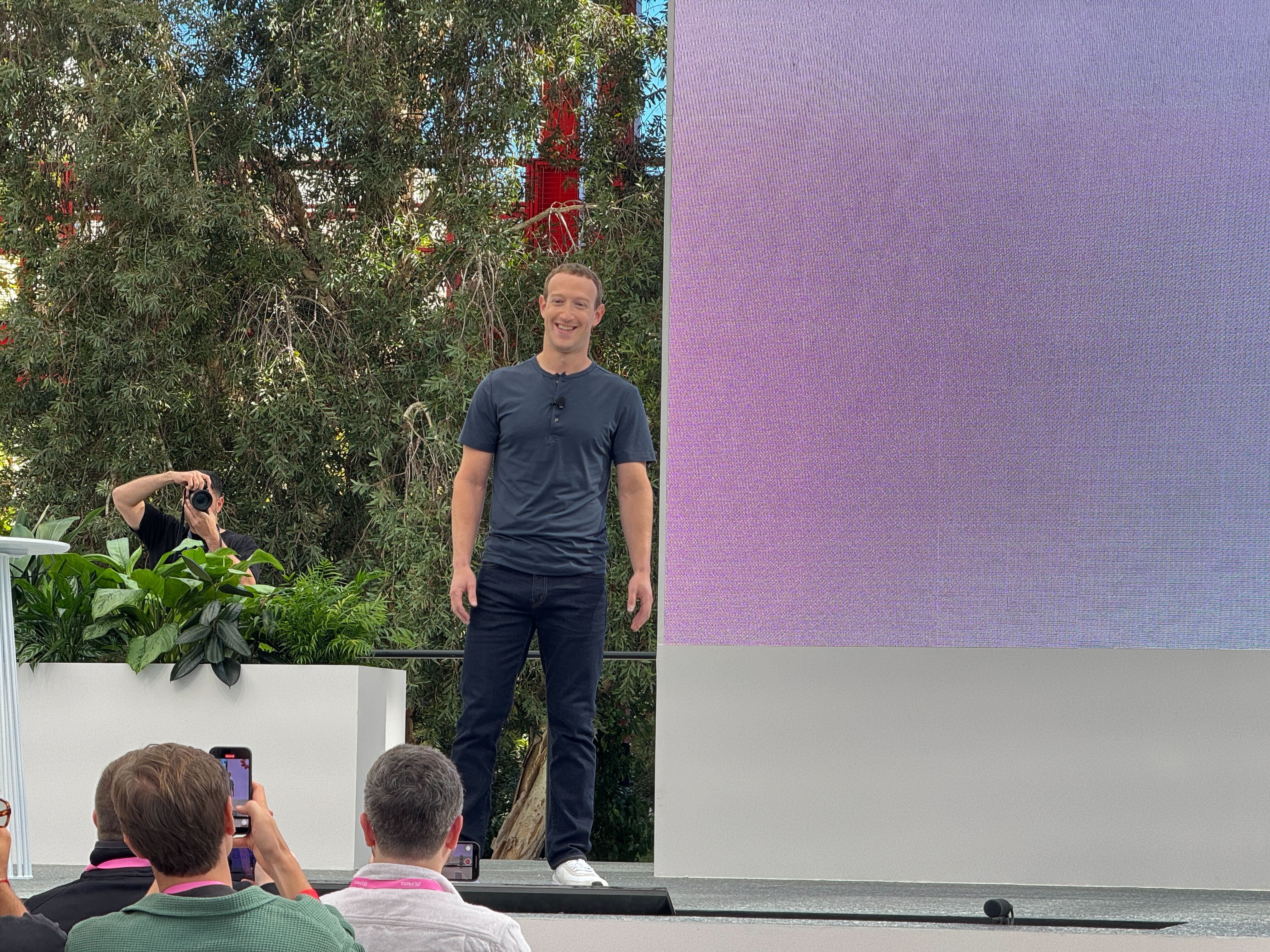 Mark Zuckerberg en el escenario de Meta Connect 2023