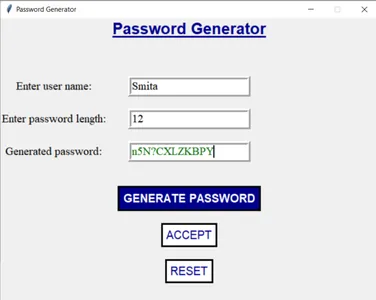 Password generator project