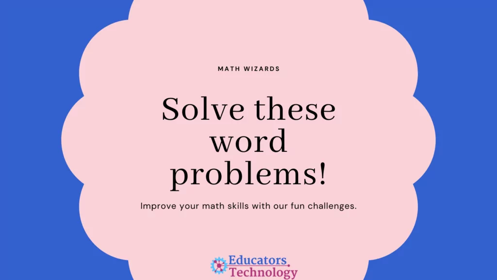 Word Problems for Second Graders