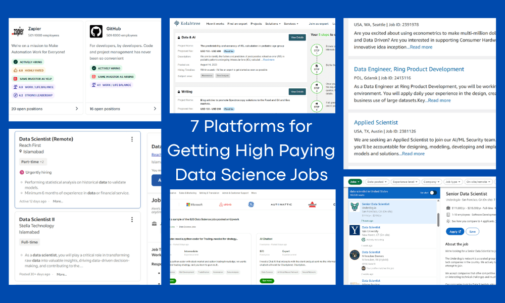 7 platforms to get high-paying data science jobs