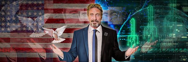 John McAfee fue candidato presidencial dos veces.