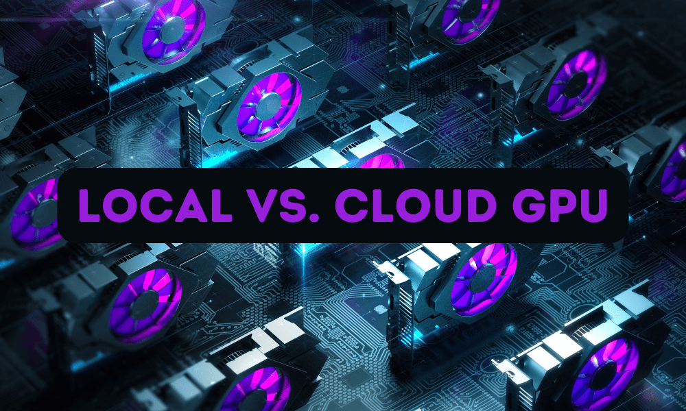 Building a GPU machine versus using the GPU cloud