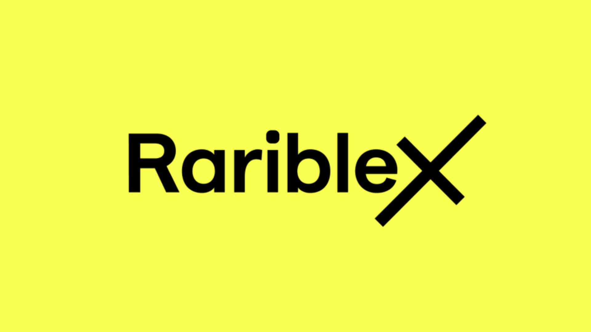 an image of the RaribleX logo with a yellow background