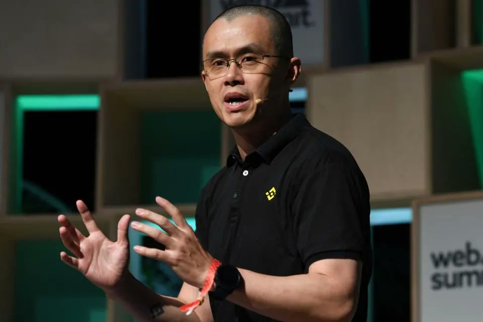 a photo of former Binance CEO Changpeng Zhao at a recent seminar
