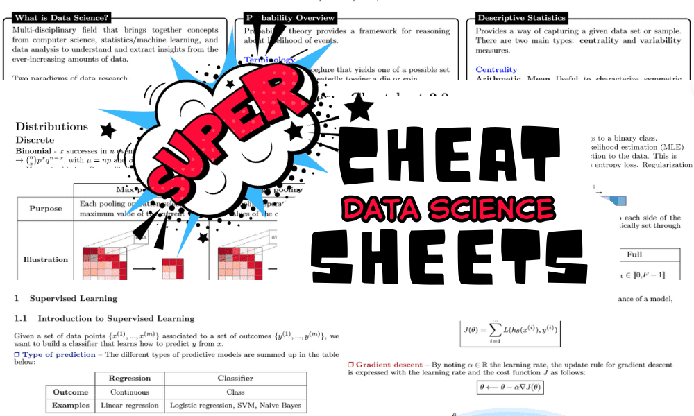 5 Super Cheat Sheets to Master Data Science