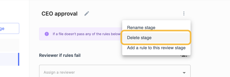 Nanonets allows the administrator to configure approval stages and edit them accordingly.
