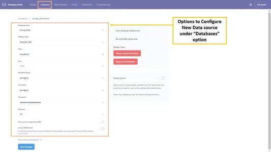 Configuring Data Source :