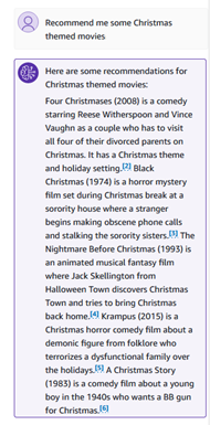 consult Recommend me some Christmas-themed movies.