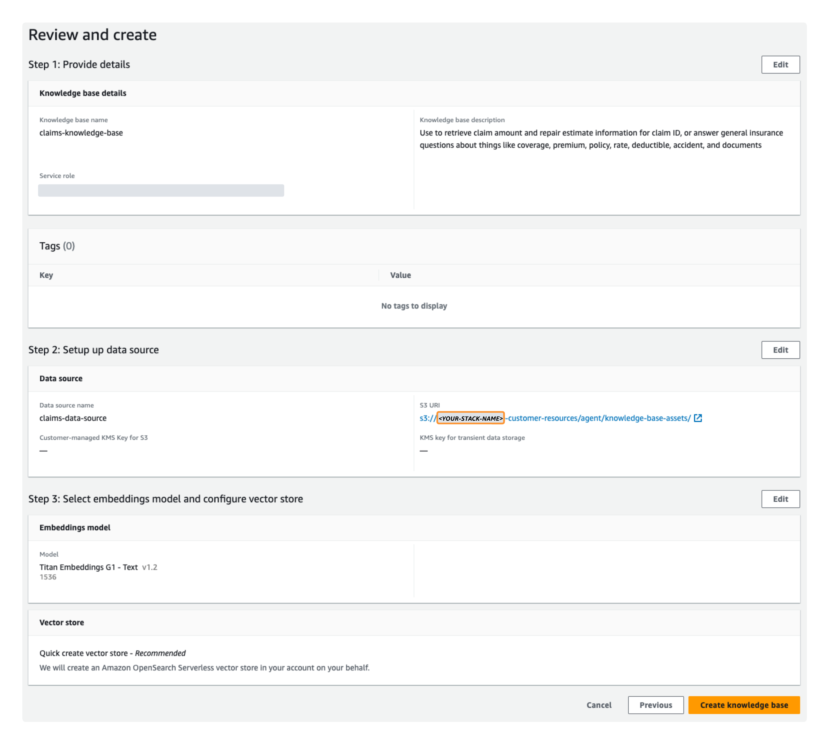 Knowledge Base Configuration Overview