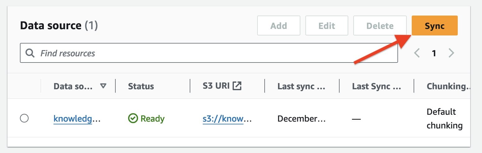 Knowledge base ready for sync