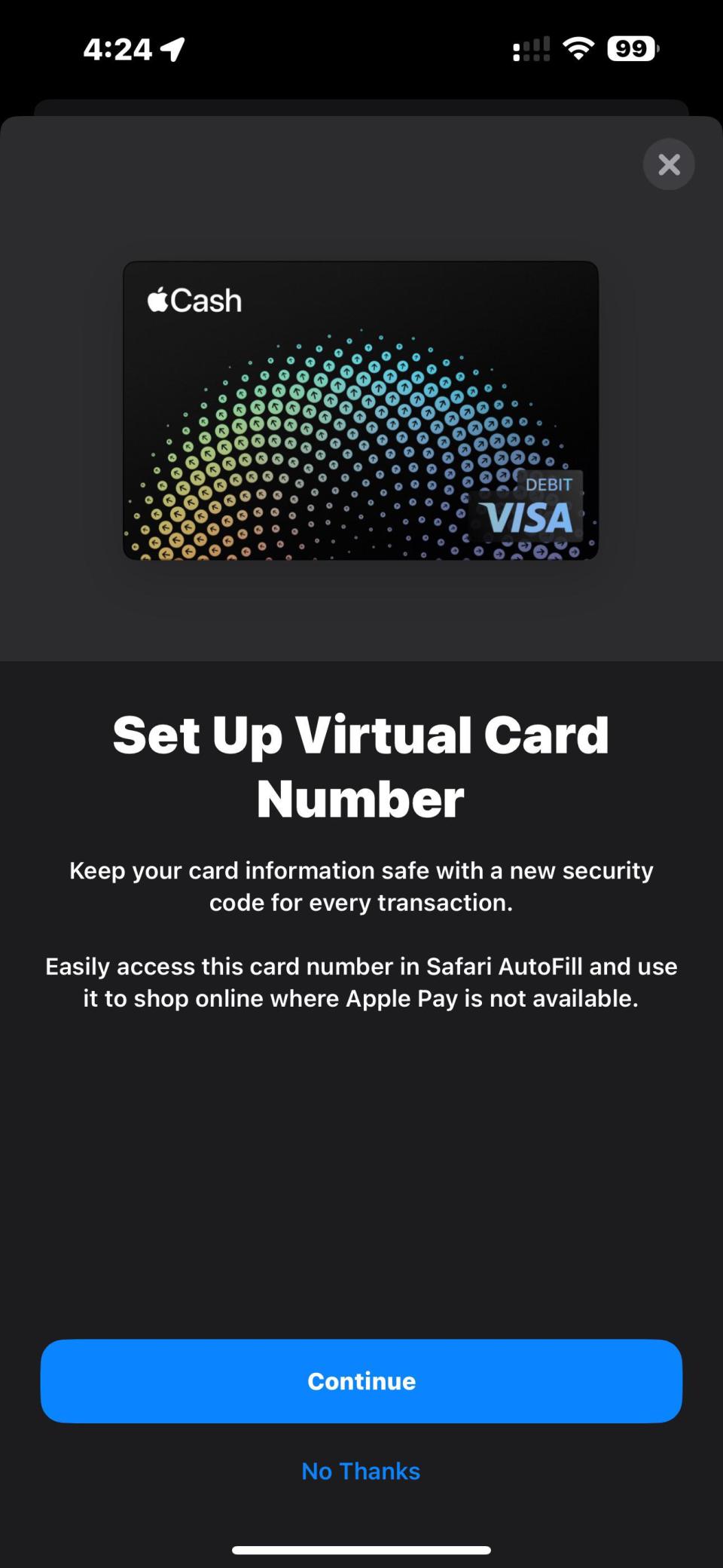 Apple Cash update adds 'virtual card number' for online purchases