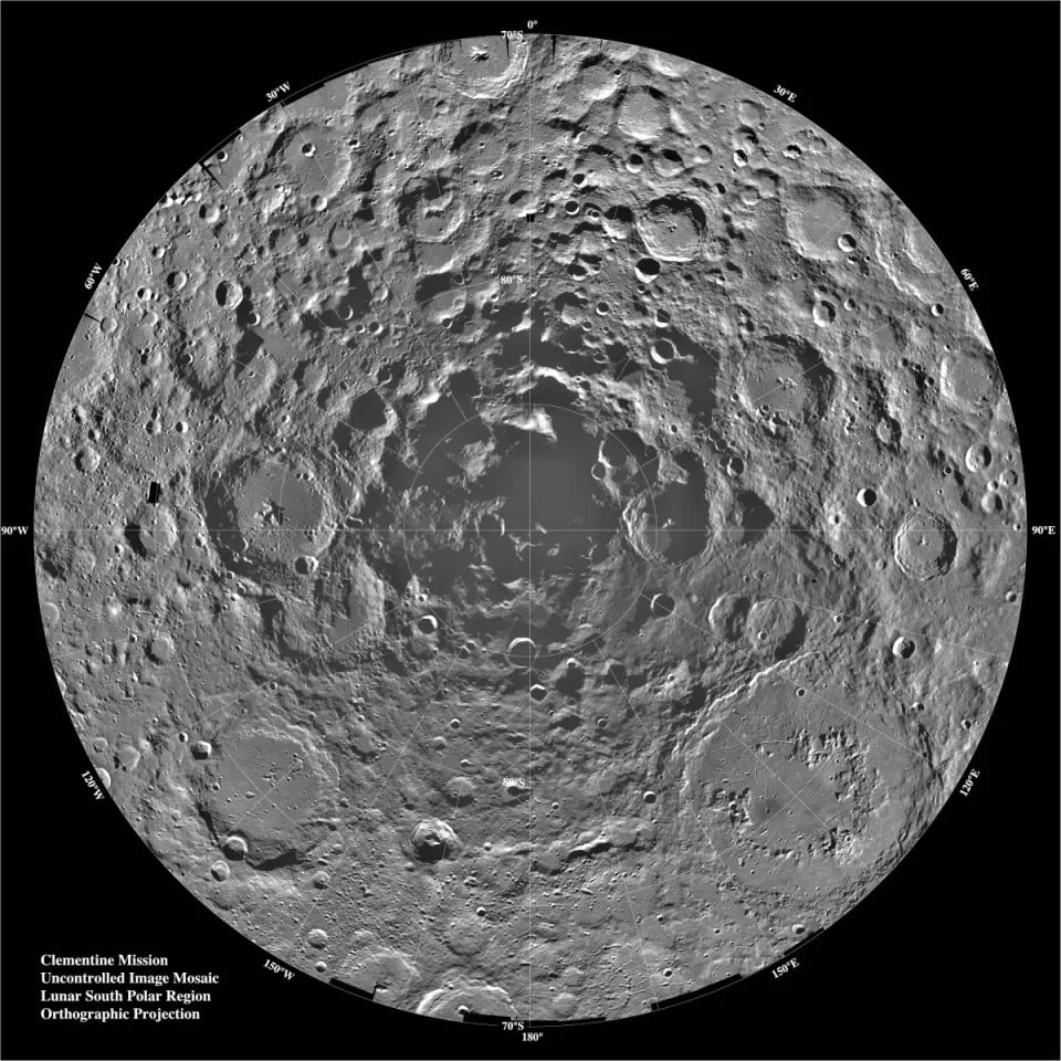 The lunar south pole 