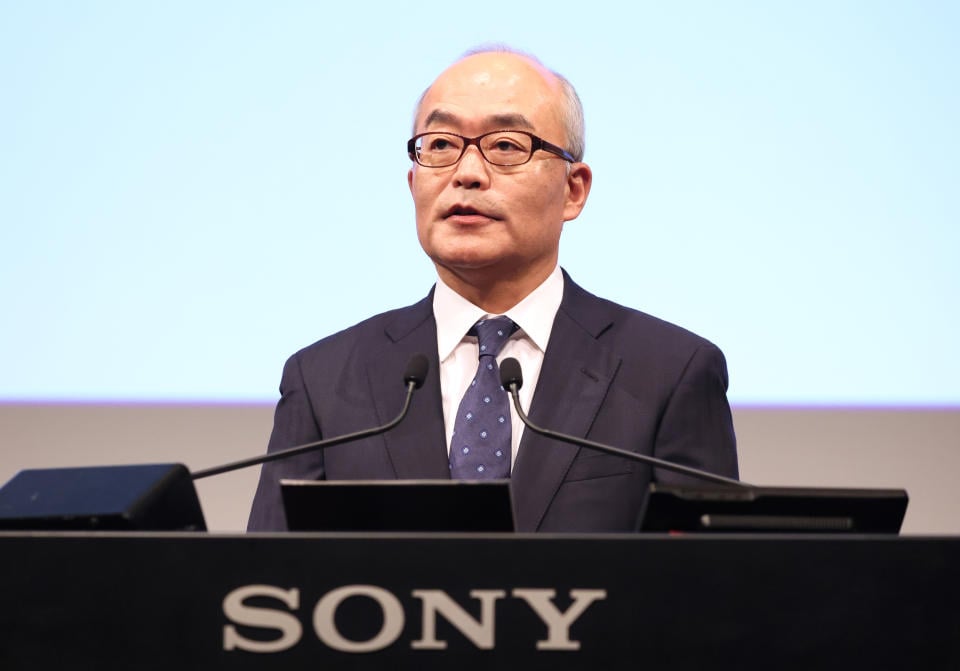 Sony Executive Vice President and Chief Financial Officer Hiroki Totoki in Tokyo on February 2, 2023. (Photo by YOSHIKAZU TSUNO/Gamma-Rapho via Getty Images)