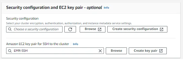 Configure EMR Cluster