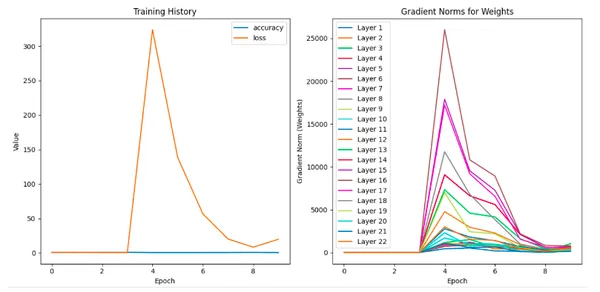 Exploring Vanishing and Exploding Gradients in Neural Networks