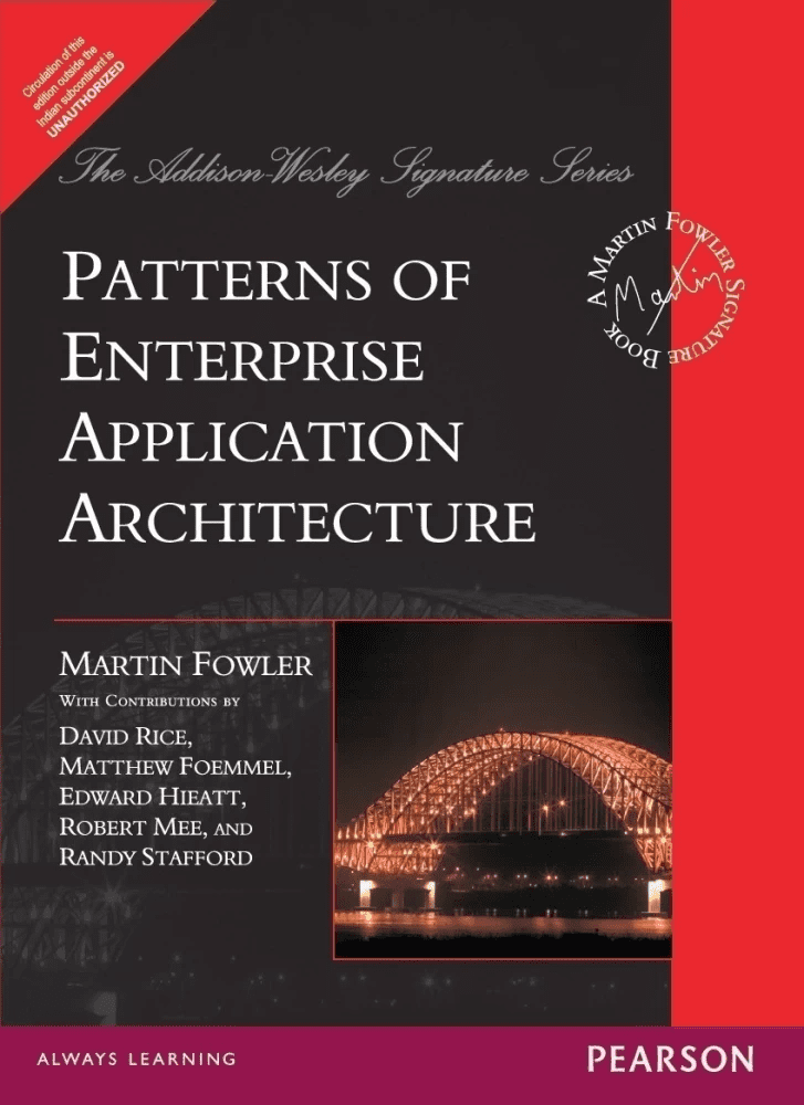 Enterprise Application Architecture Patterns