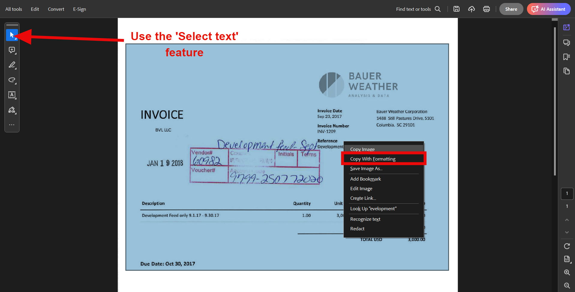 Here's how to copy PDF tables with formatting using Adobe Acrobat Reader