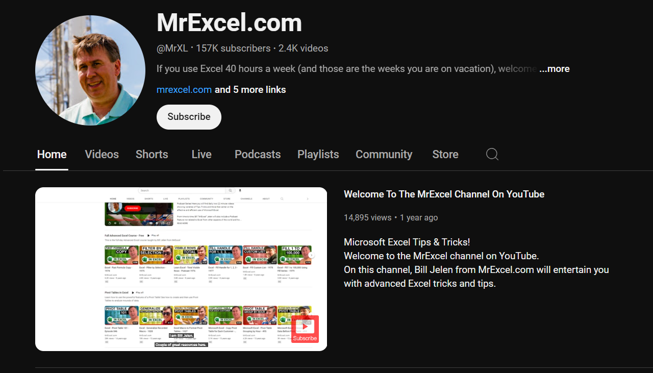 Top 9 YouTube Channels to Learn Excel