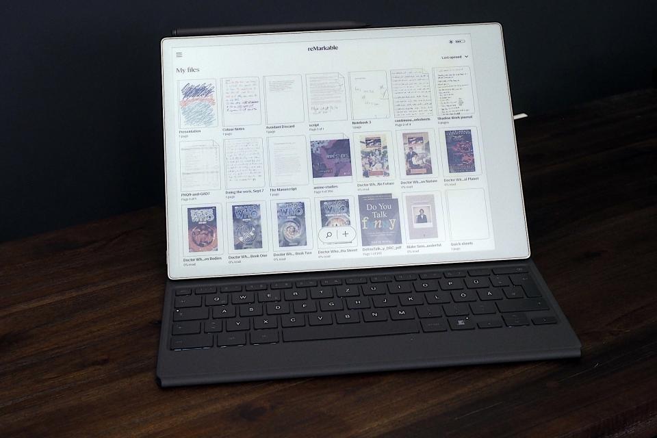 Image of the new Remarkable Paper Pro, the company's first distraction-free writing board with a color display.