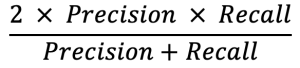 f1 score formula