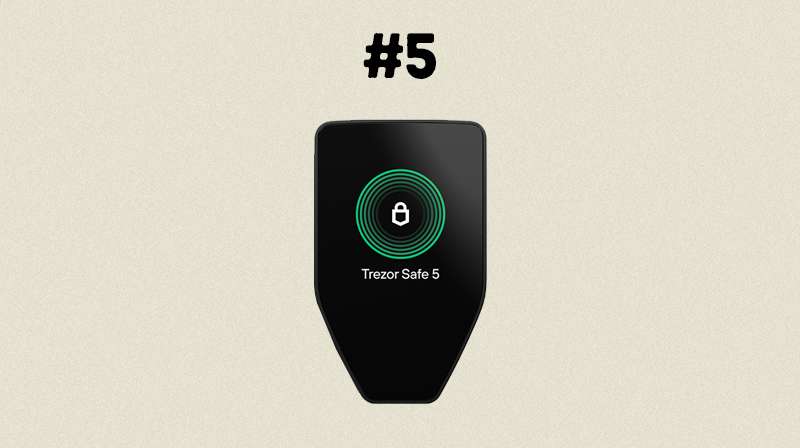 Top 6 Hardware Wallets of 2024 - Trezor Safe 5