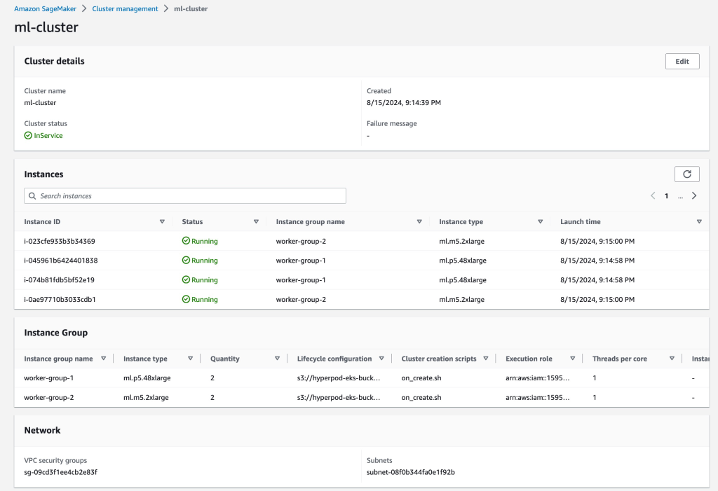 SageMaker Console